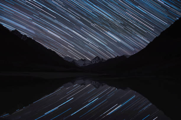 istock stars tracks mountains lake glacier reflection night 1432804041