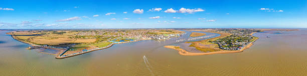 Wide panorama of Brightlingsea and Point Clear.