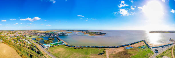 Wide panorama of Brightlingsea and Point Clear.