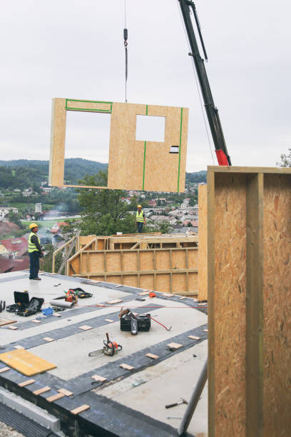 istock Man controling the crane on construction site 1432814134
