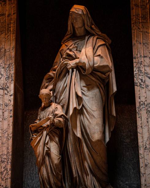istock Vertical shot of the statues inside the Pantheon, Rome 1432816551
