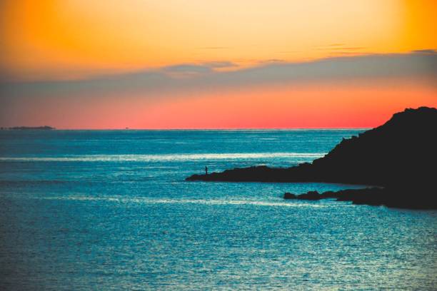 istock Natural landscape of a sea at sunset 1432818059