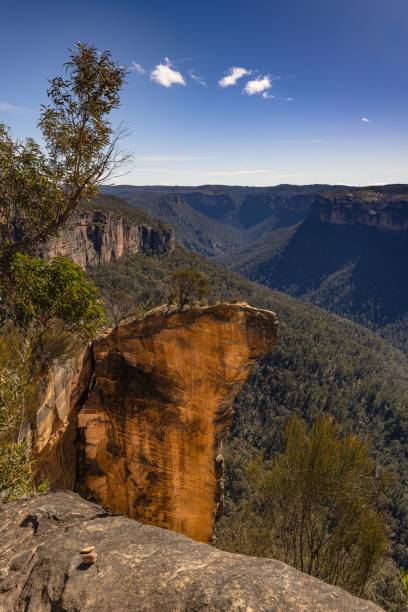 istock Burramoko Ridge (Hanging Rock) in Australia under a blue sky 1432819651