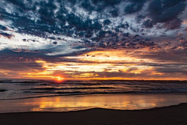 istock Beautiful shot of a beach during the sunset 1432823820