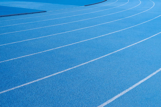 istock Lines of an athletic running track 1432823944
