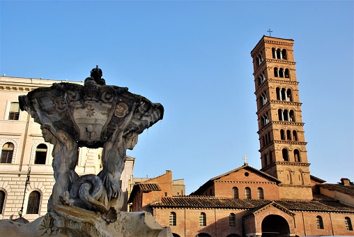 The majestic Cathedral Church of St Martin overlooking Piazza Duomo in Pietrasanta
