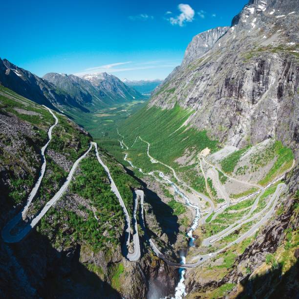 istock Famous Trollstiegen road in Norway during summer 1432828315