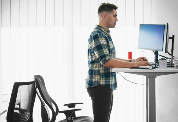 3,500+ Standing Desk Stock Photos, Pictures & Royalty-Free Images - iStock