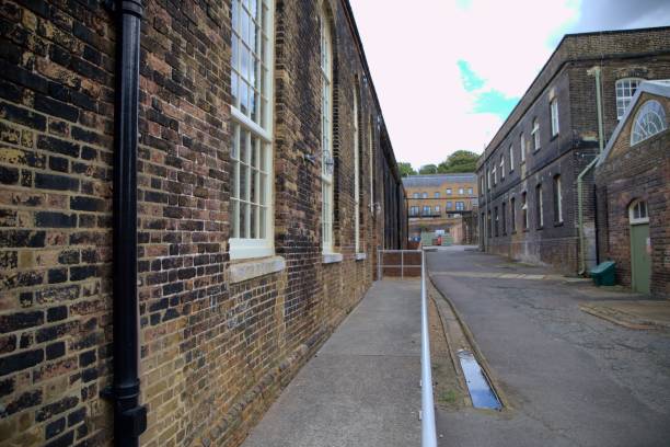 istock Chatham docks vintage street view. 1432831220