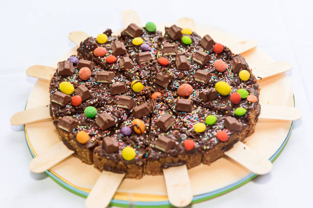 istock Delicious chocolate cake for birthday 1432834571