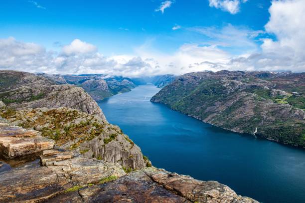 istock Scenic waterscape with beautiful dense greenery in the background 1432835244
