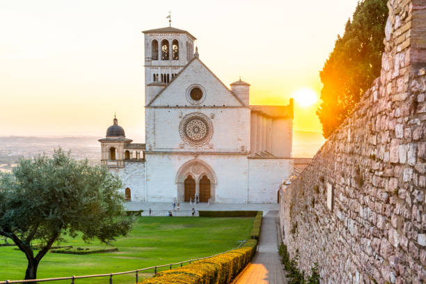 istock Magic sunset over Assisi old town in Umbria Italy 1432835793