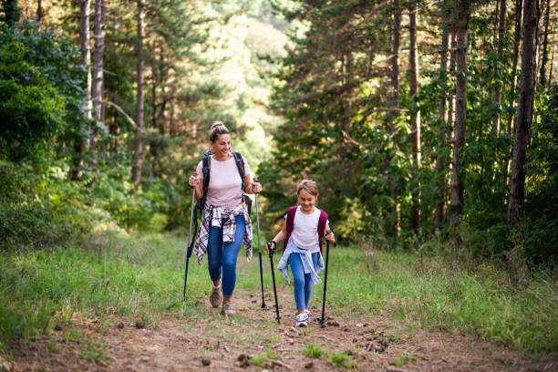 istock Mother and daughter hiking 1432836970