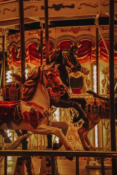istock Vertical shot of horse amusement ride 1432843508