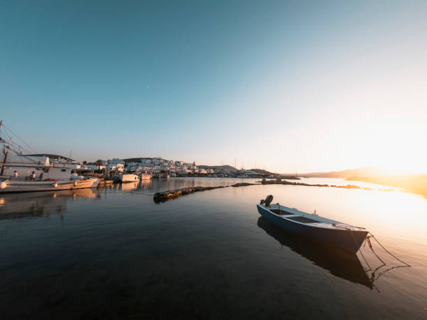 istock Fishing village at sunset 1432843713