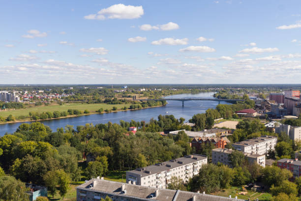 istock Tver and river Volga landscape in Russia 1432845743