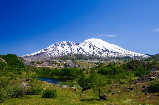 A view on Mt. St. Helens in Washington