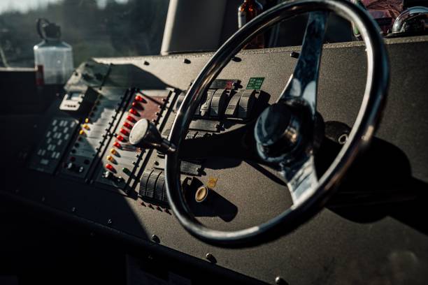 istock Closeup of the steering wheel in sunlight. 1432848461