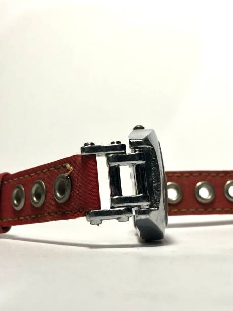 istock Side view of Brown Leather watch 1432851228