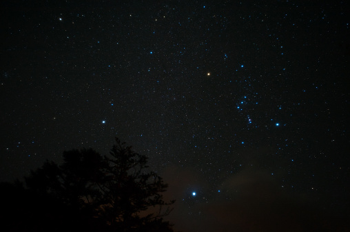 Orion Stars in winter in Nikko