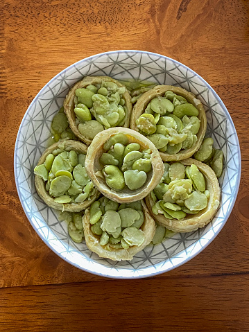 Artichoke dish on a restaurant table