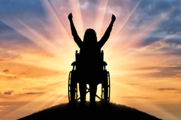 istock Concept of happy people with disabilities 1432855957