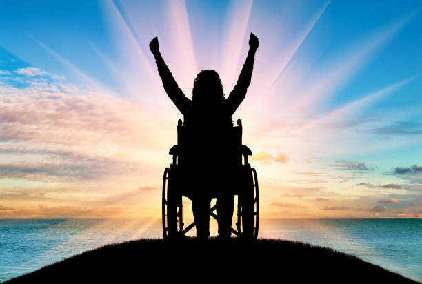 istock Concept of happy people with disabilities 1432855959