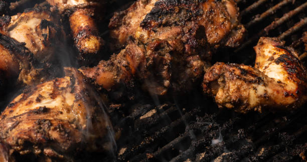Grilling Spicy Jerk Chicken
