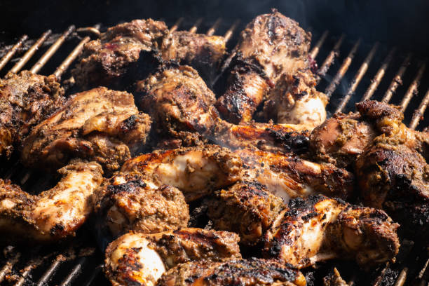 istock Grilling Spicy Jerk Chicken 1432860690
