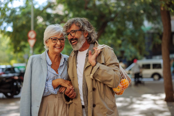 istock Romantic senior couple outside. 1432861073