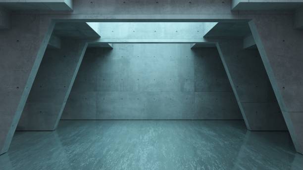 istock Background wallpaper concrete maze concept metro or secret laboratory 1432863968