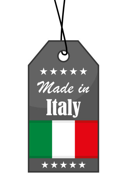 illustrazioni stock, clip art, cartoni animati e icone di tendenza di prodotto in italia. etichetta francese. icona vettoriale. - made in italy