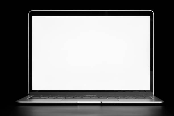 istock modern laptop computer on the table on the black background 1432885664