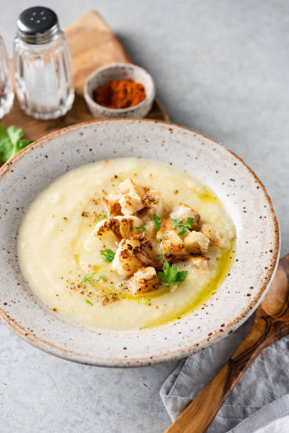 istock Cauliflower potato cream soup 1432894538