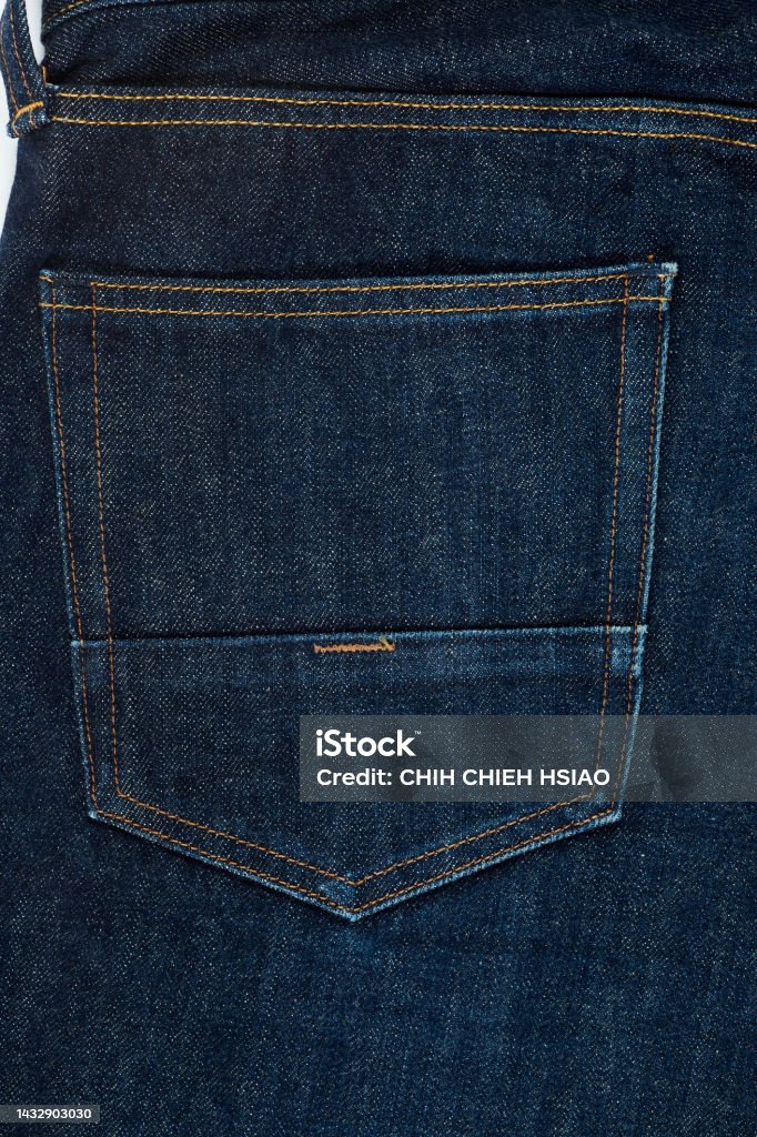 Blue rough jeans texture background. Aquatic Sport Stock Photo