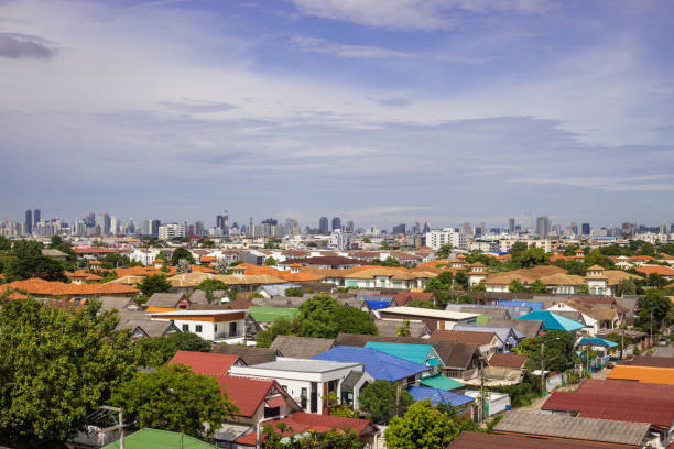 istock downtown on sunny day cloud blue sky and copy space on sky 1432903135