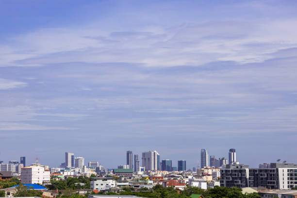 istock downtown on sunny day clear blue sky and copy space on sky 1432903199