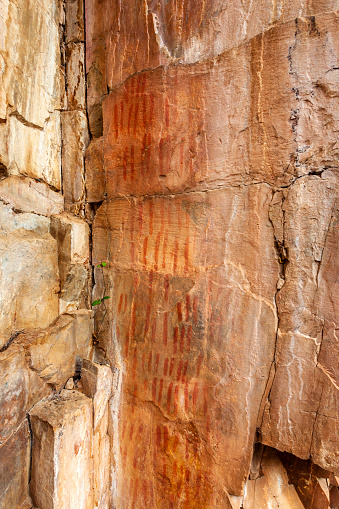 Cave paintings in the Batuecas Valley, La Alberca, Spain