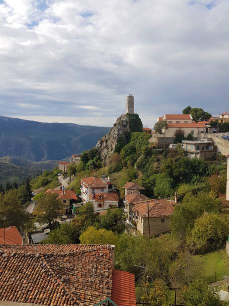 istock Beautiful mountain village in Greece 1432927760