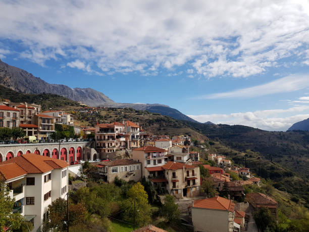 istock Beautiful mountain village in Greece 1432928397