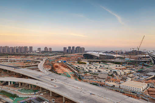 Overpass under construction