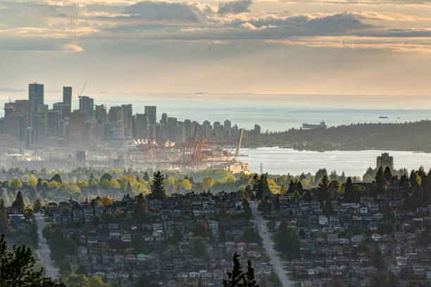 istock sunset view taken from Burnaby Mountain Park, Burnaby, BC, Canada 1432936848