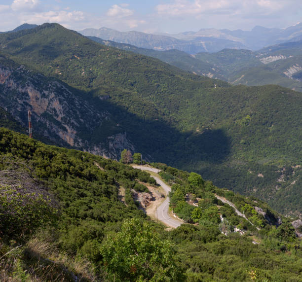 istock View on mountains near the village 1432937506
