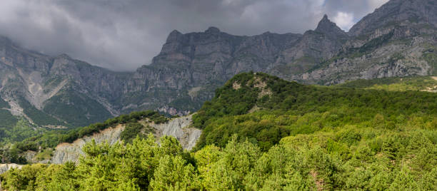 istock The majestic mountains on a cloudy day  (region Tzoumerka, Epirus, Greece) 1432937509