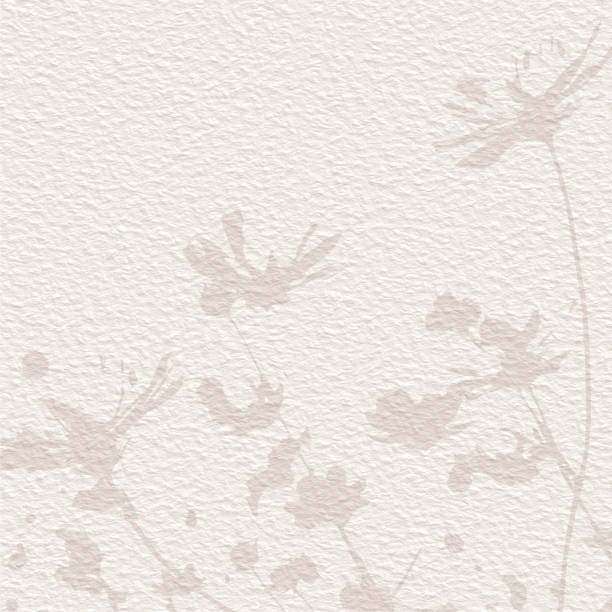 istock Delicate watercolor botanical digital paper floral background in soft basic nude beige tones. Neutral elegant pattern on white organic paper texture 1432938328