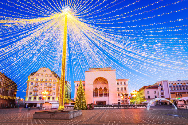 ティミショアラ、��ルーマニア - 東ヨーロッパのクリスマスマーケット - banat ストックフォトと画像