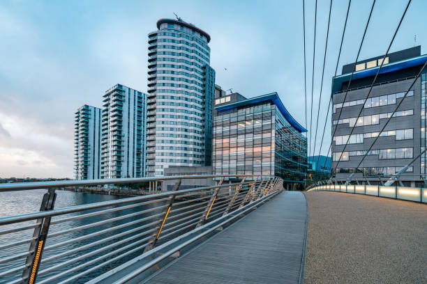Media centre, Salford Quays in Manchester, England