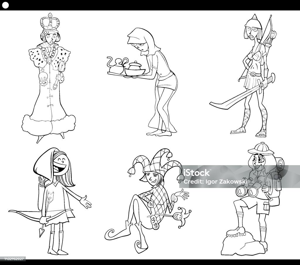 Ilustración de Dibujos Animados Mujer Cómica Personajes Conjunto Dibujo Para Colorear y más Vectores Libres de Derechos de Adulto - iStock Ilustración de Dibujos Animados Mujer Cómica Personajes Conjunto Dibujo Para Colorear y más Vectores Libres de Derechos de Adulto - iStock