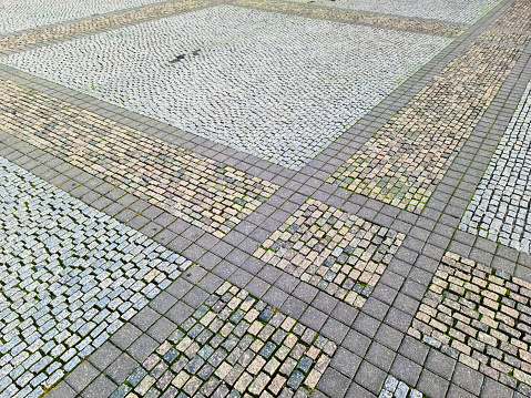 Decorated tiles in the Plaza de Espana, Seville, Spain