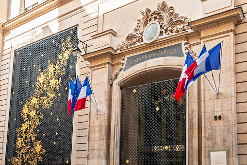 Paris, France - May 27th 2021: The embassy of China in Paris.